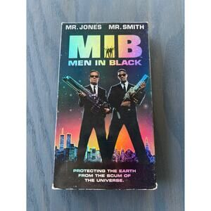 Men In Black Will Smith Action Movie Vintage 1997 VHS Tape Pre-Loved